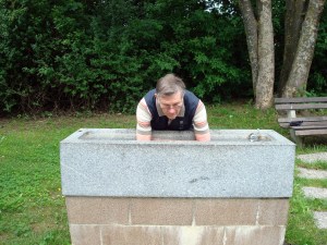 Arm bath after a long bike ride